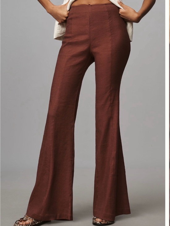 Anthropologie Pants - Anthropologie Brown Flared Pants NWT